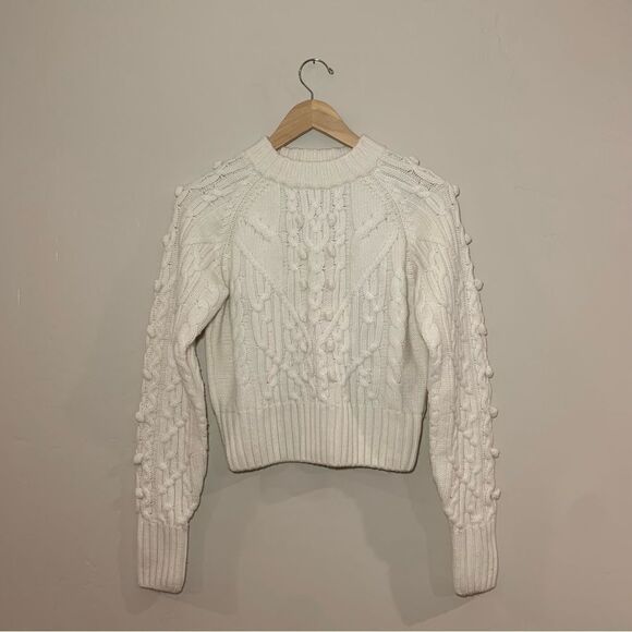 Cable-knit Wool-blend Sweater  - Picture 2 of 7